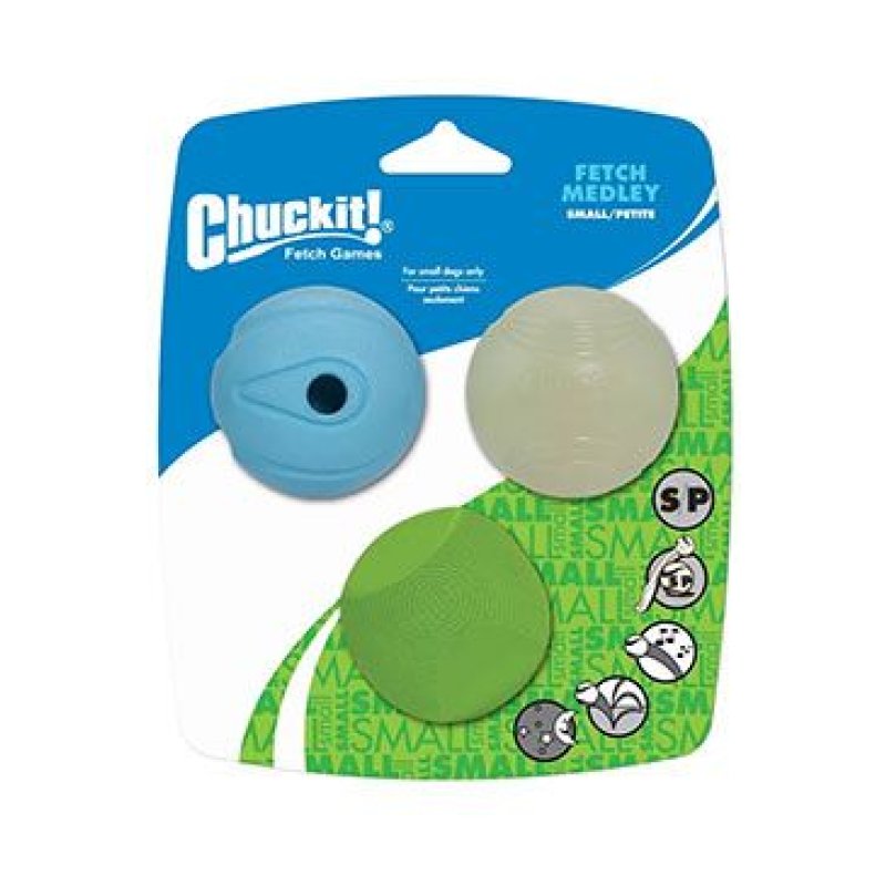 Hračka pes Chuckit Fetch Medley S 5 cm/3 ks