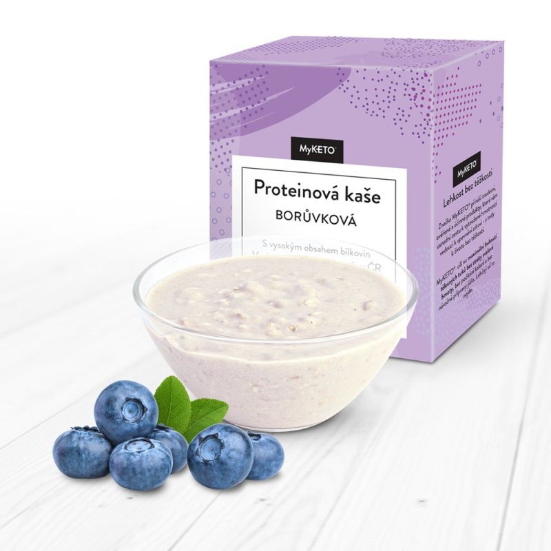 MyKETO Proteinová kaše s borůvkami a beta glukany 5x40 g