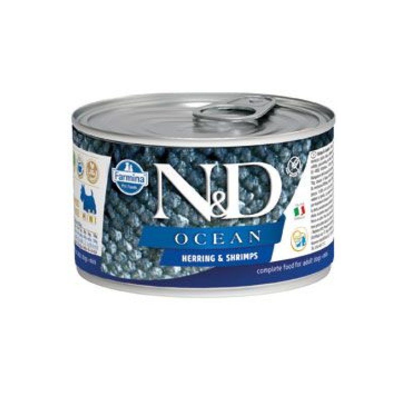 N&D DOG OCEAN Adult Herring & Shrimps Mini 140 g