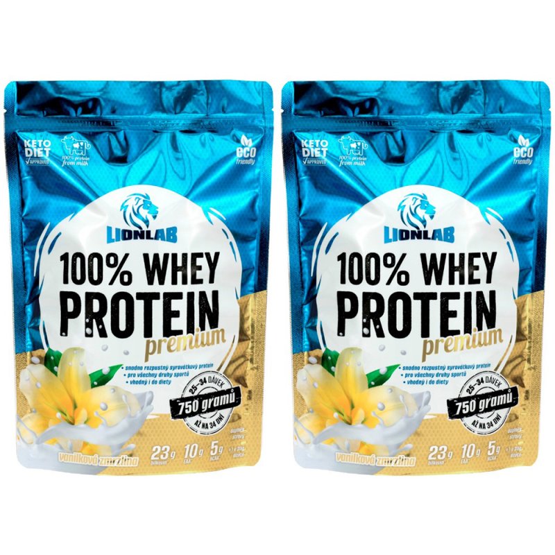 KETODIETA Lionlab 100 % Whey Protein 750 g - 1+1