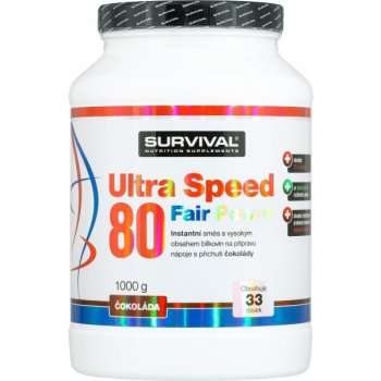 Survival Ultra Speed 80 Fair Power 1000 g, jogurt-jahoda