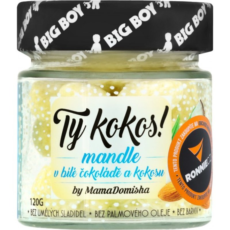 Ty kokos! Mandle v bílé čokoládě a kokosu - 120 g