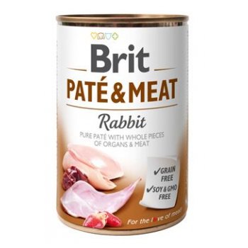 Brit Dog konz Paté & Meat Rabbit 400 g