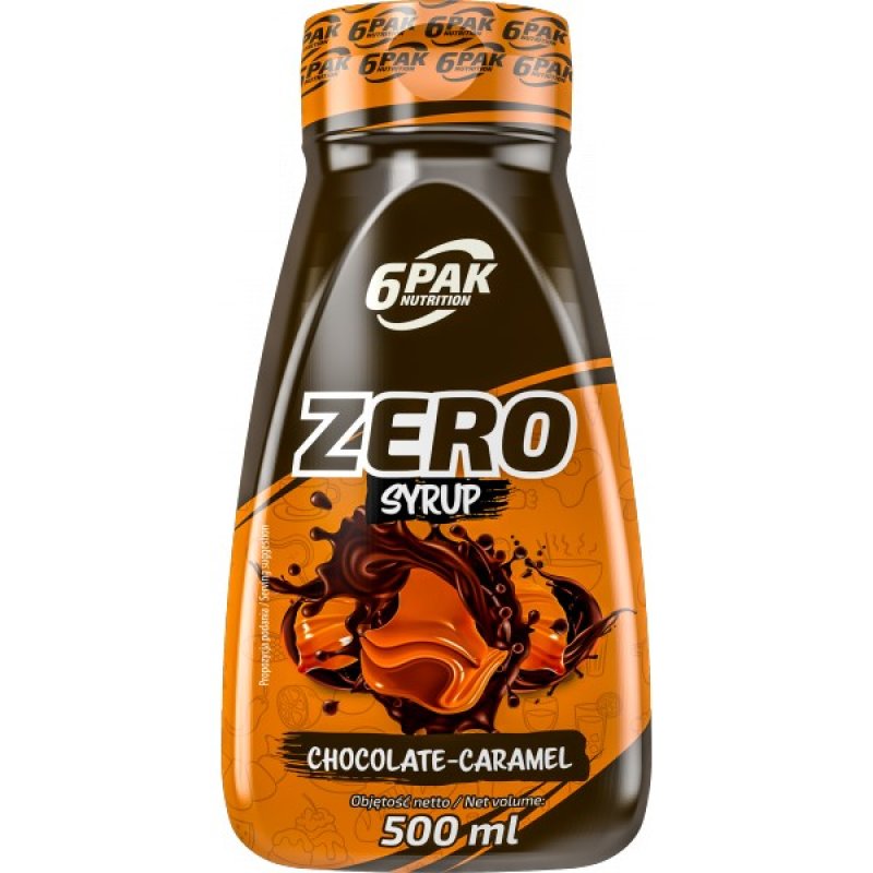 6Pak Nutrition Zero Syrup - 500 ml, čoko-karamel