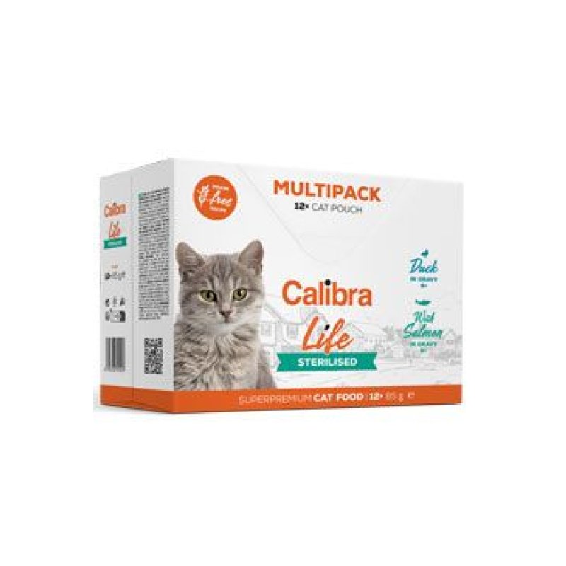 Calibra Cat Life kapsa Sterilised Multipack 12 x 85 g