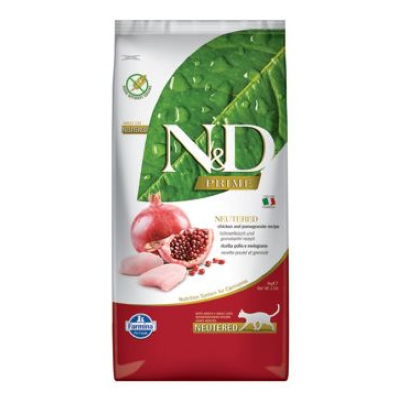 N&D PRIME CAT Neutered Chicken&Pomegranate 5 kg