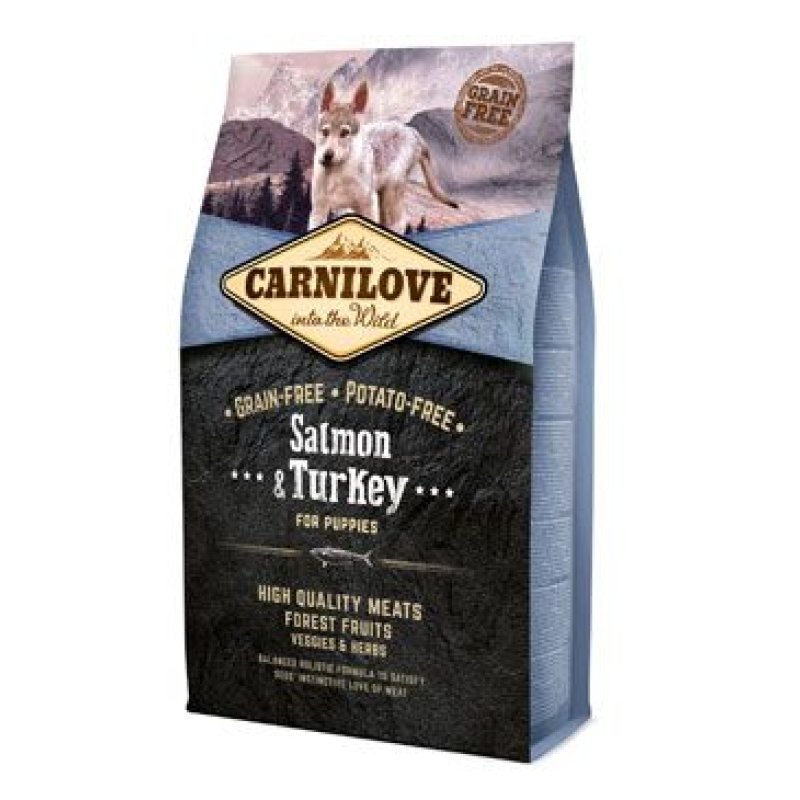 Carnilove Dog Salmon & Turkey for Puppies 4 kg