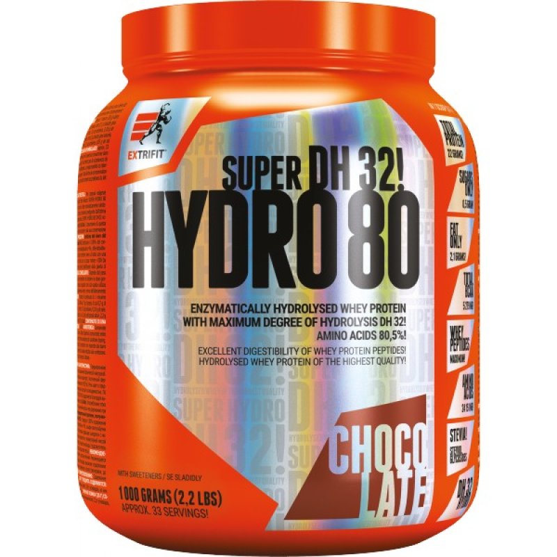 Extrifit Super Hydro 80 DH32 - 1000 g, čokoláda