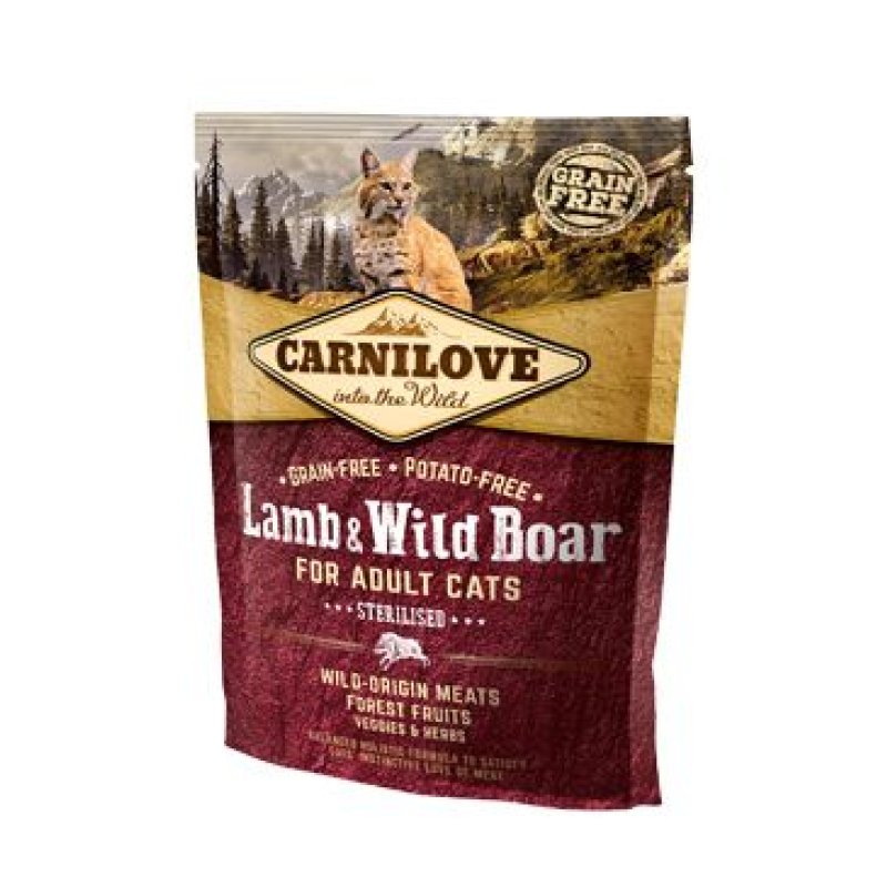 Carnilove Cat Lamb & Wild Boar Adult Sterilised 400 g