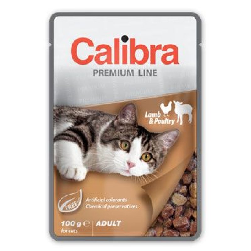 Calibra Cat kapsa Premium Adult Lamb & Poultry 100 g