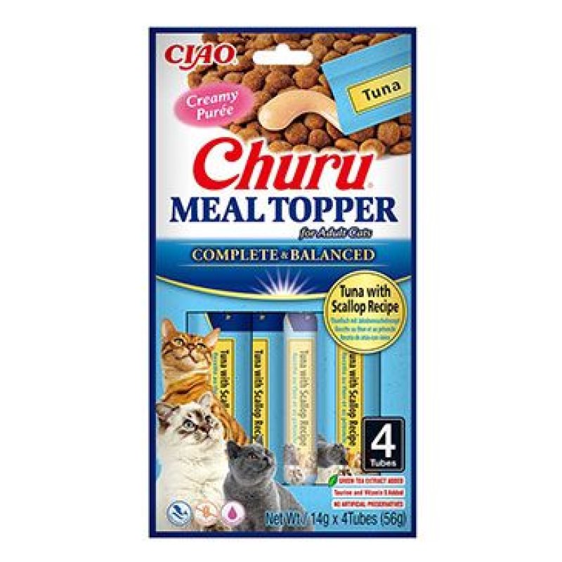 Churu Cat Meal Topper Tuna with Scallop Recipe 4 x 14 g