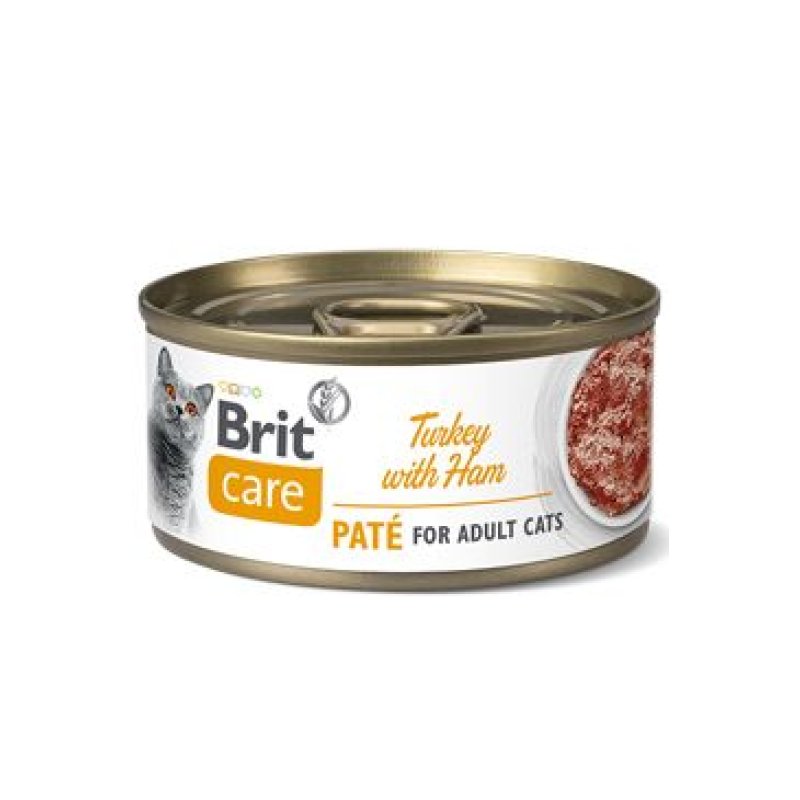 Brit Care Cat konz. Paté Turkey&Ham 70 g