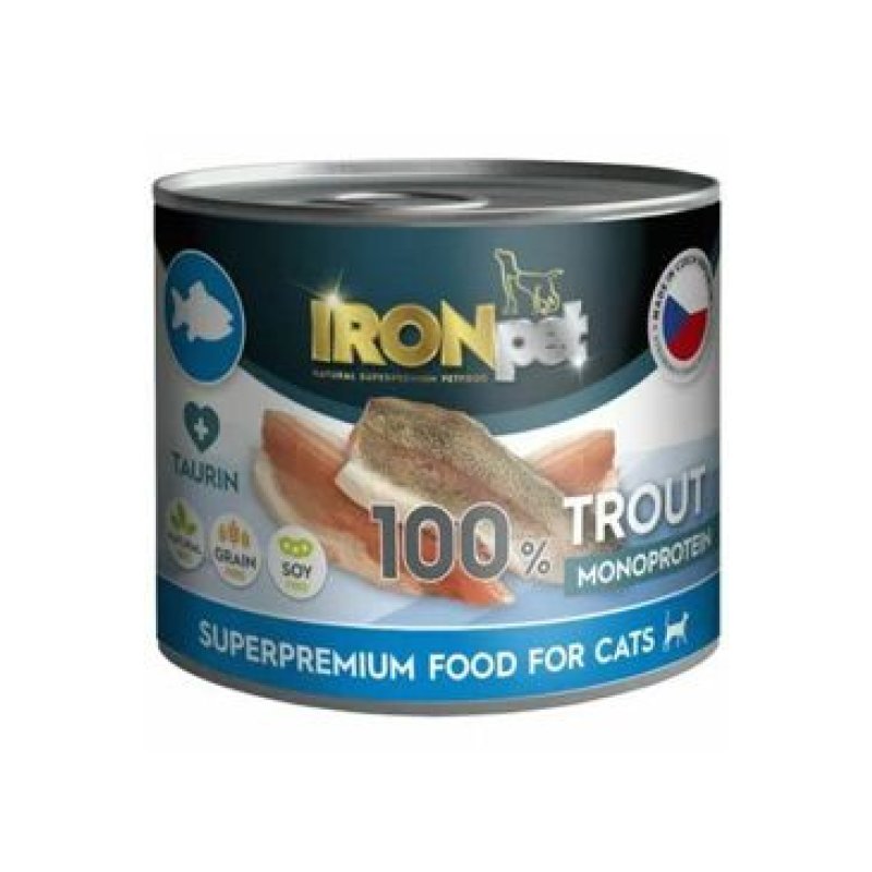 IRONpet Cat Trout konzerva 200 g