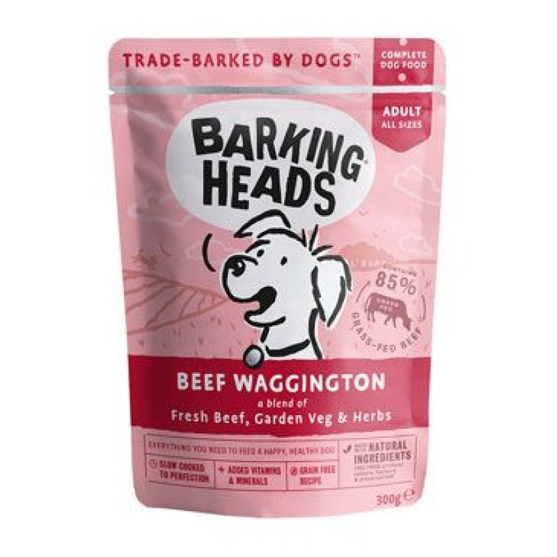 BARKING HEADS Beef Waggington kapsička 300 g