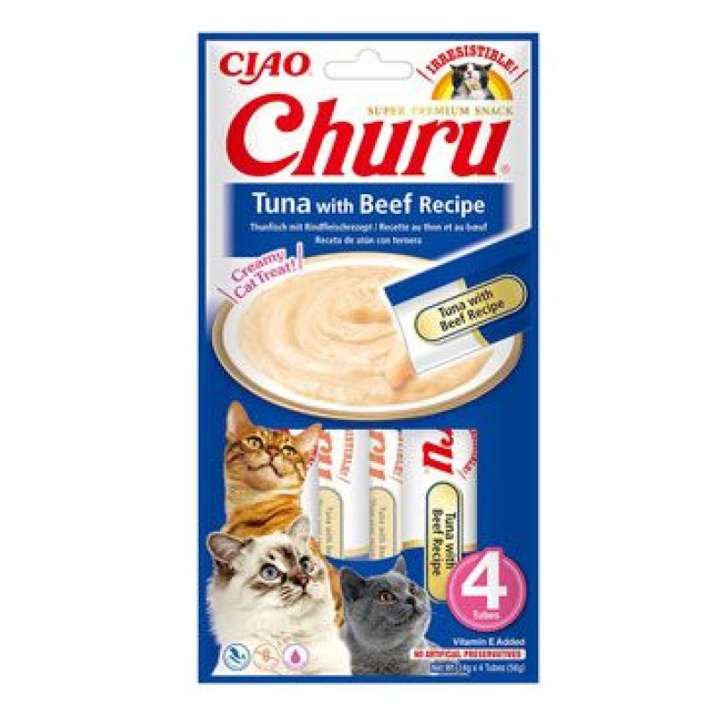 Churu Cat Tuna with Beef Recipe 4 x 14 g