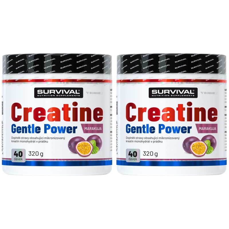 Survival Creatine Monohydrate 320 g, marakuja - AKCE 1+1