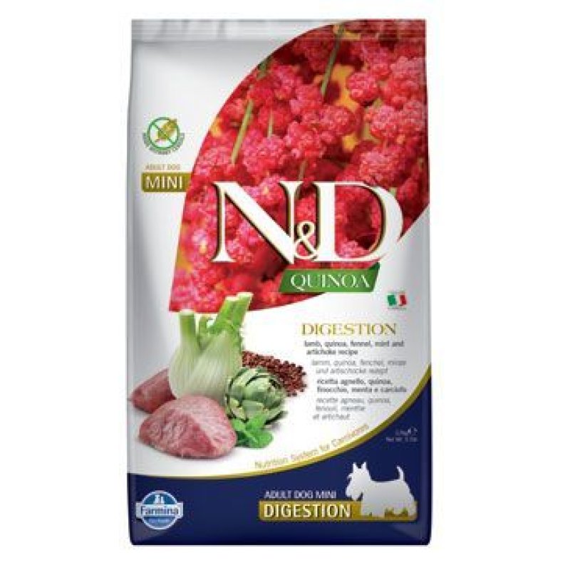 N&D Quinoa DOG Digestion Lamb & Fennel Mini 800 g