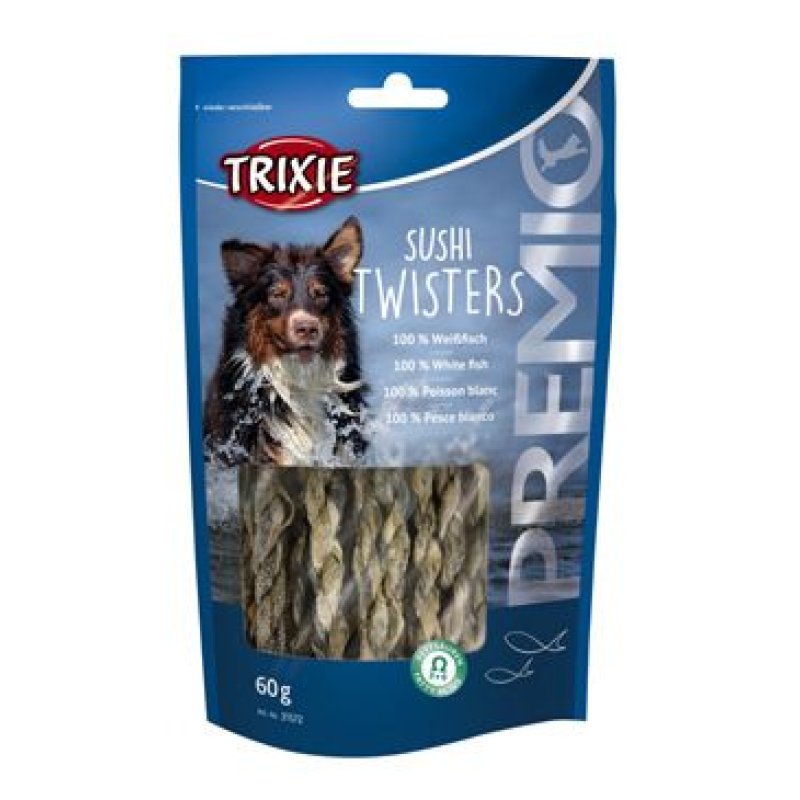 Trixie Premio SUSHI TWISTERS rybí copánky 60 g