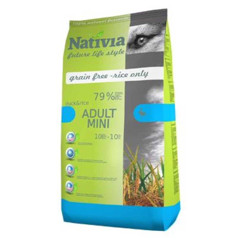 Nativia Dog Adult Mini Duck & Rice 3 kg