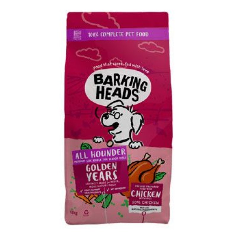 BARKING HEADS All Hounder Golden Years Chicken 12 kg