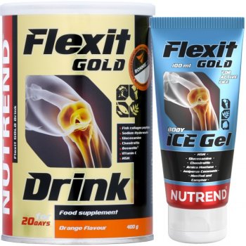 Nutrend Flexit Gold Drink 400 g + Flexit Gold Ice Gel 100 ml zdarma