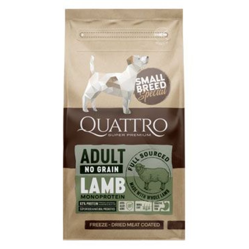 QUATTRO Dog Dry SB Adult Jehně 7 kg