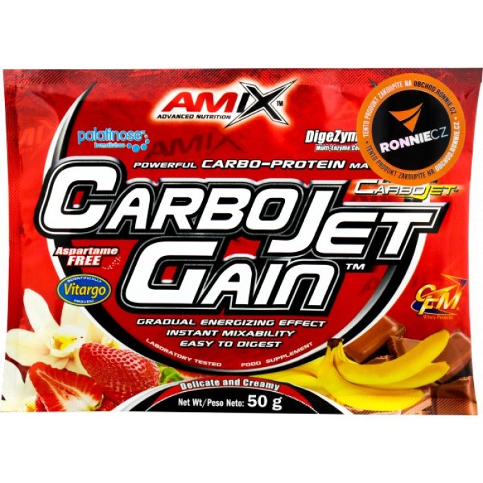 Amix CarboJet Gain - 50 g, vanilka