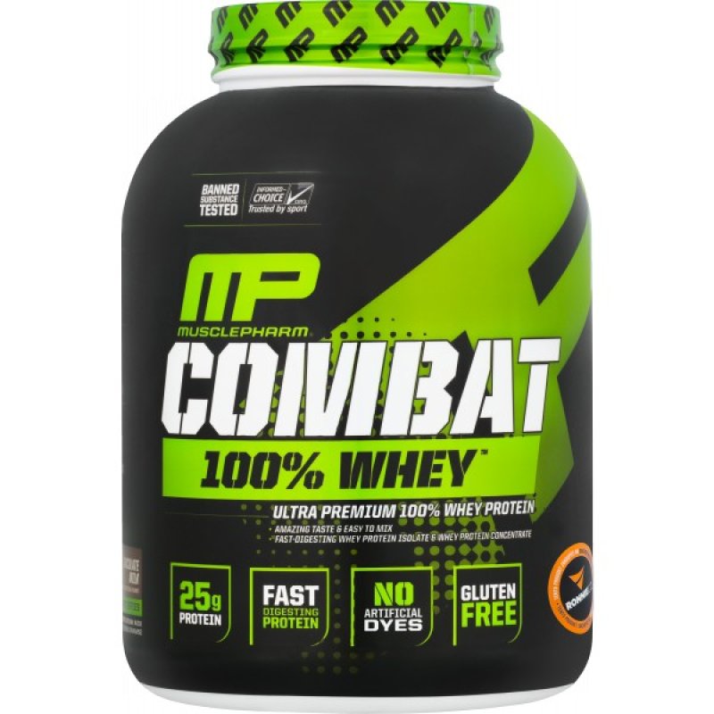 Combat 100 % Whey - 2270 g, vanilka