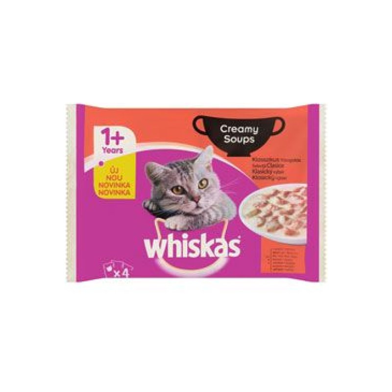 Whiskas kapsa Krmivo v krémové omáčce 4 x 85 g