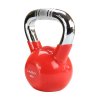 Kettlebell s chromovaným úchopem HMS KTC 8 kg červený