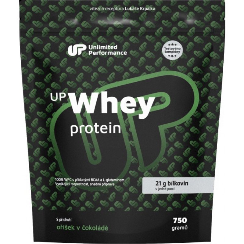 Unlimited Performance UP Whey Protein - 750 g, oříšek v čokoládě