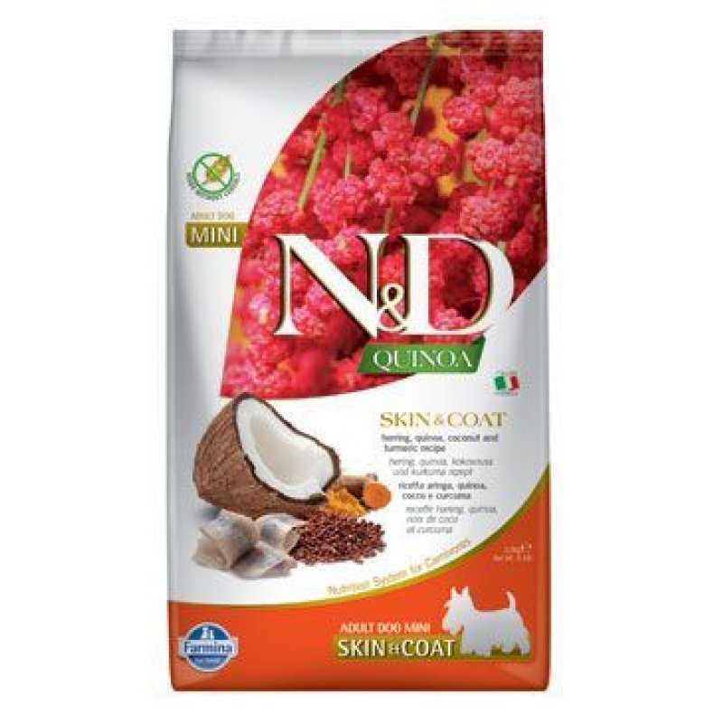 N&D Quinoa DOG Skin & Coat Herring & Coconut Mini 800 g