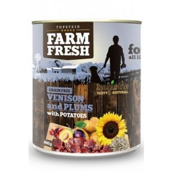 Farm Fresh Dog Venision & Plums + Potatoes konzerva 400 g