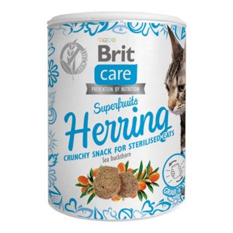 Brit Care Cat Snack Superfruits Herring 100 g