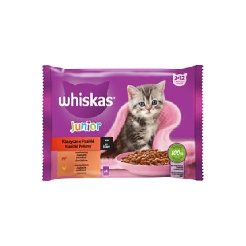 Whiskas kaps. Core Junior klas. výběr 4 x 85 g