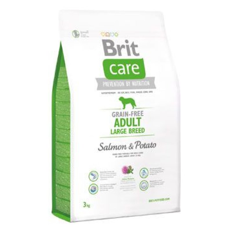 Brit Care Dog Grain-free Adult LB Salmon & Potato 3 kg