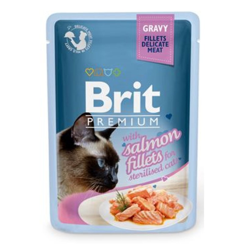 Brit Premium Cat D Fillets in Gravy for Sterilised 85 g