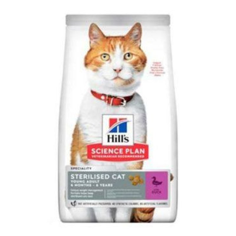 Hill's Fel. SP Adult Sterilised Cat Duck 10 kg