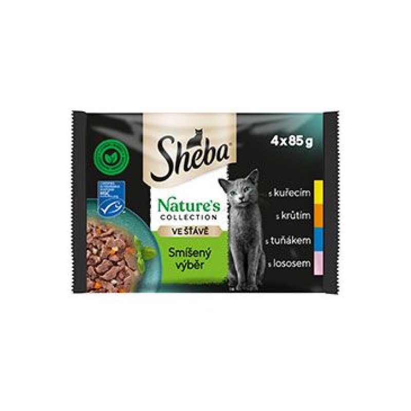 Sheba kapsa Nature Mix výběr 4 x 85 g