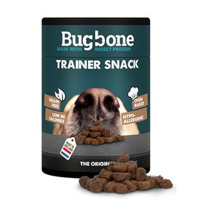 Pochoutka pes Bugbone Trainer Snack s hmyzem 160ks/100g