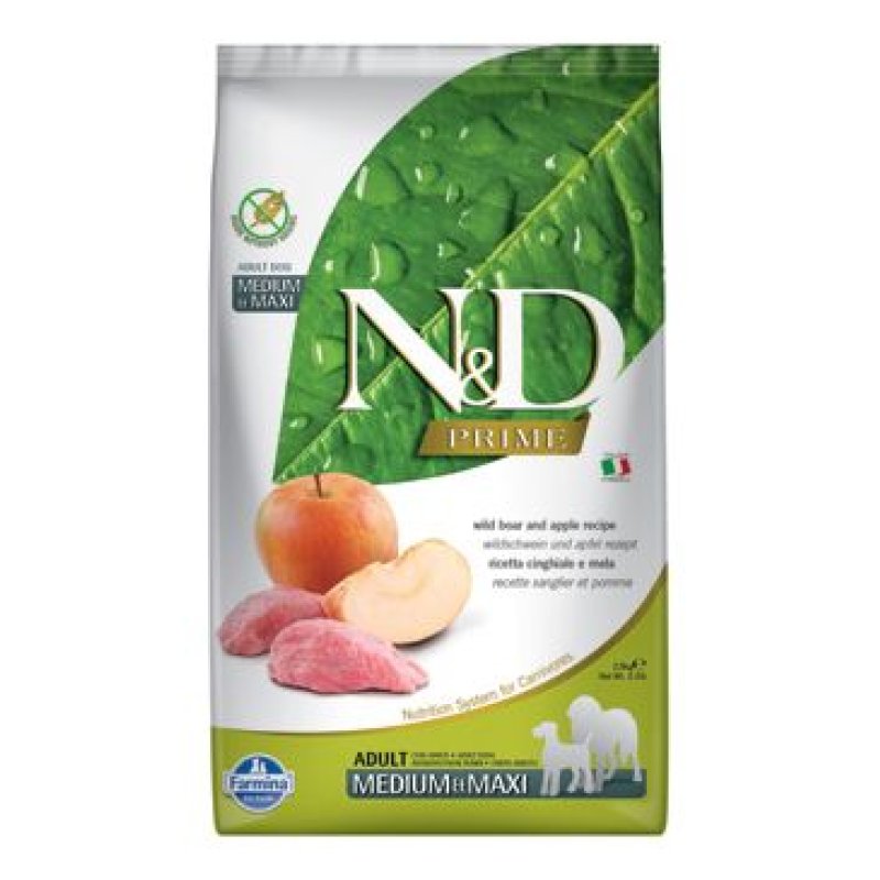 N&D PRIME DOG Adult M/L Boar & Apple 2,5 kg