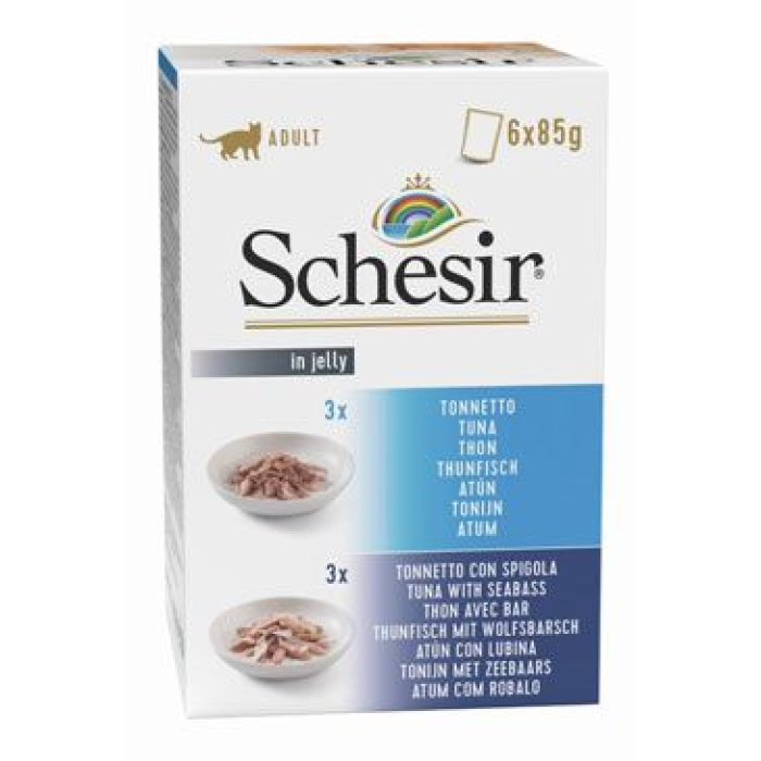 Schesir Cat kapsa Adult Monoprot. tuňák/moř.okoun 6 x 85 g