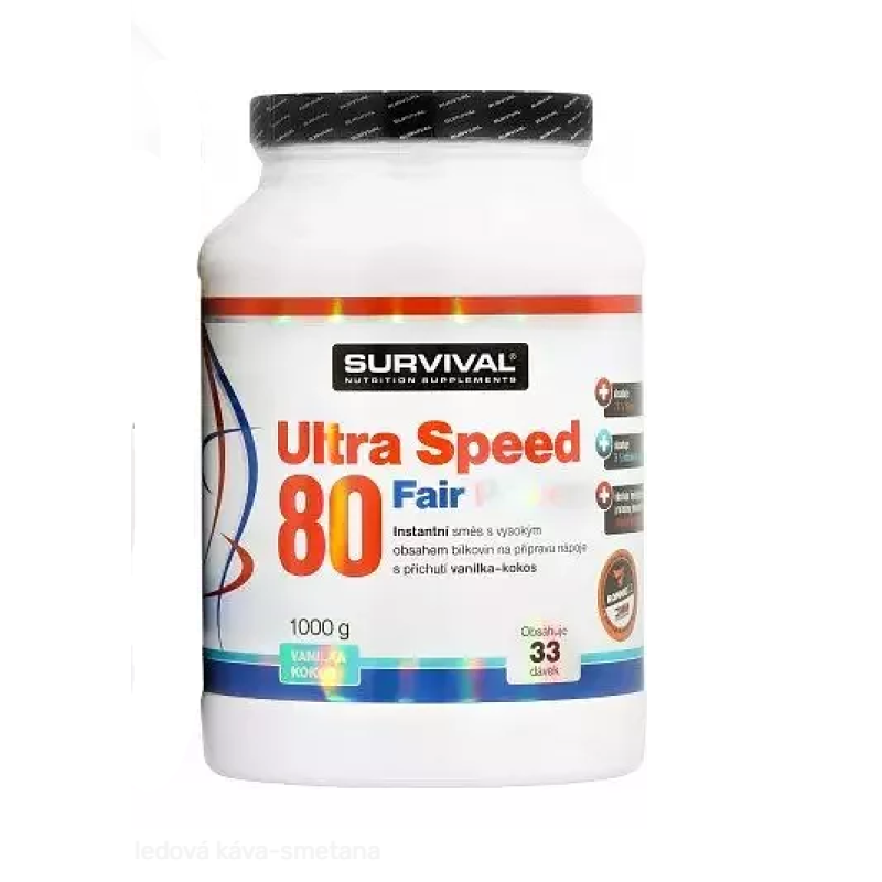 Survival Ultra Speed 80 Fair Power 1000 g, vanilka-kokos