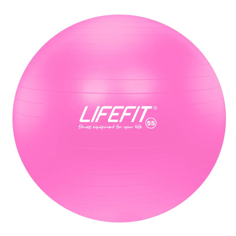 Gymnastický míč LIFEFIT® ANTI-BURST 55 cm, růžový