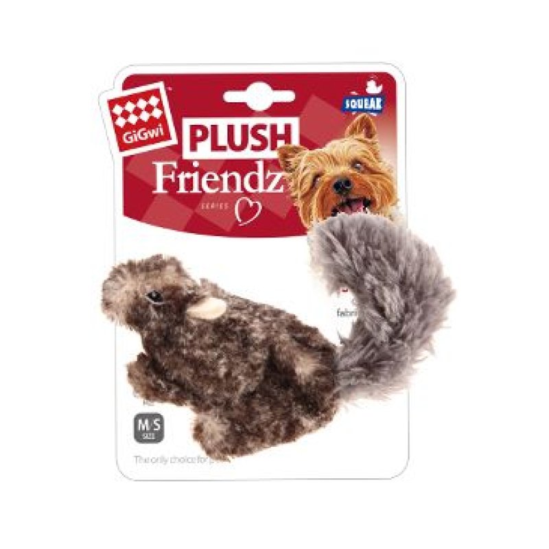 Gigwi plyš Plush Friendz veverka 22 x 7 x 12 cm