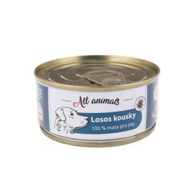 All Animals DOG losos kousky 100 g