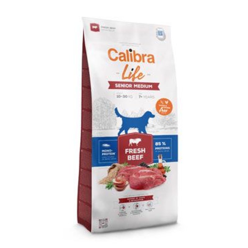 Calibra Dog Life Senior Medium Fresh Beef 12 kg