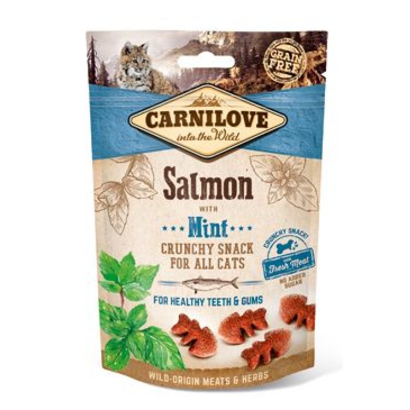 Carnilove Cat Crunchy Snack Salmon & Mint 50 g