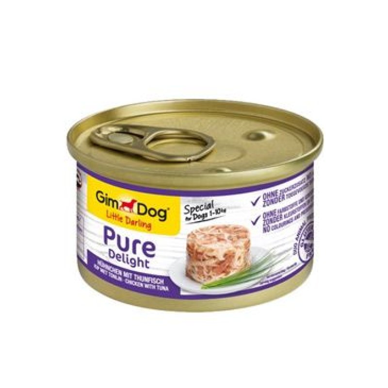 Gimdog Pure delight kuře s tuňákem 85 g