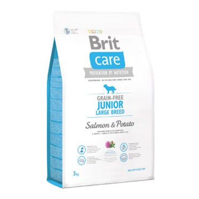 Brit Care Dog Grain-free Junior LB Salmon & Potato 3 kg